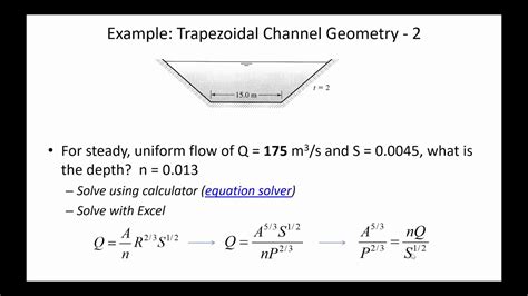 channel area calculator.